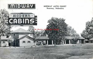 NE, Kearney, Nebraska, Midway Auto Court Motel, Lincoln Highway,EC Kropp No 7058 