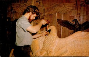 Missouri BRanson Joe Jensen Wood Carving An Eagle