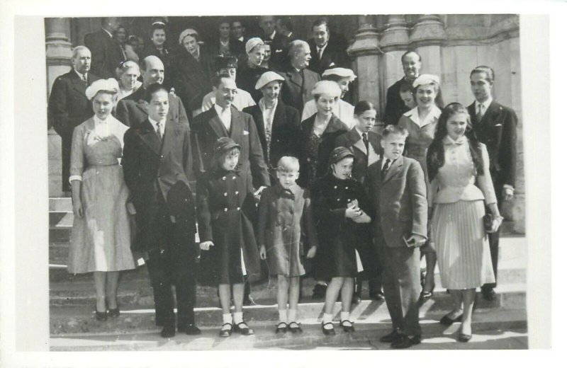 Royalty photo 1956 noces d`argent du Comte & comtesse de Paris Dreux France