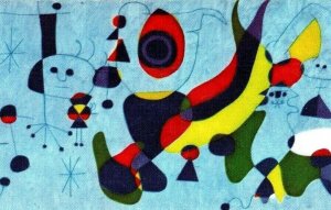 1950-60's Joan Miro Cincinnati Terrace Hotel Murac Postcard P152