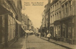 belgium, TONGEREN TONGRES, Rue de Maestricht, Maestrichtstraat (1910s) Postcard