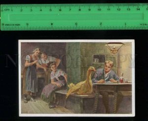 222455 Grimm Tale Die goldene Gans Golden Goose Paul HEY artist old Tobacco 