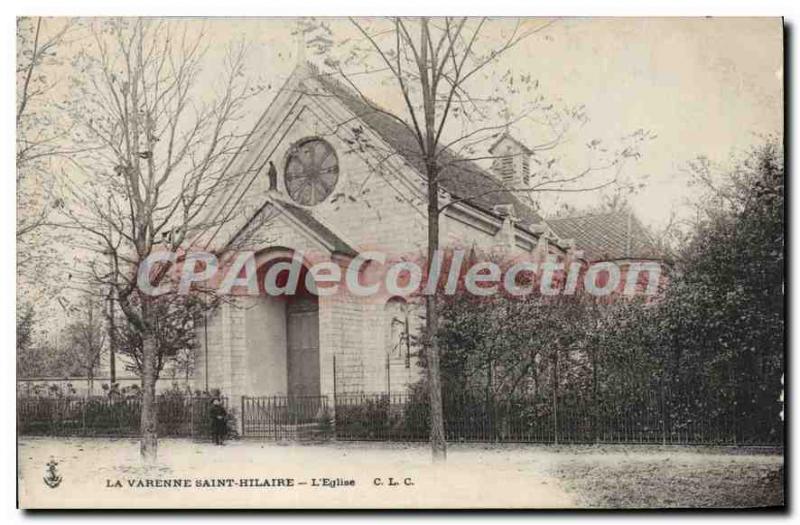 Postcard Old La Varenne Saint Hilaire Church