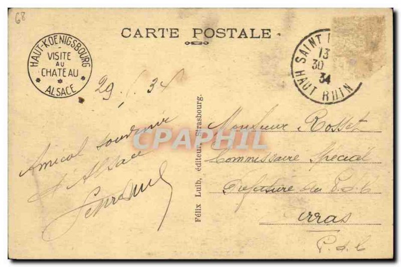 Postcard Old High Knigsbourg