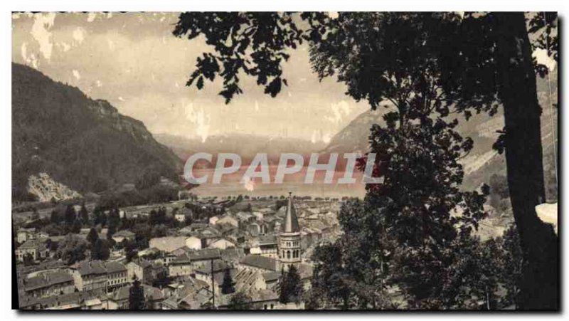 Postcard Modern Nantua View through the trees