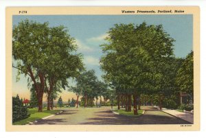 ME - Portland. Western Promenade ca 1946