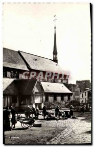 Modern Postcard Honfleur Place Sainte Catherine Church On The