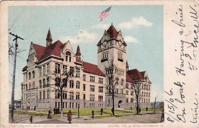 Michigan Detroit Central High School 1906