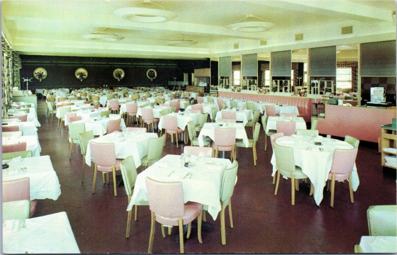 Michals Restaurant - interior view - Asbury Park, New Jersey postcard