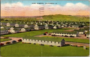 Aerial View of Camp Roberts CA c1943 Vintage Postcard G48