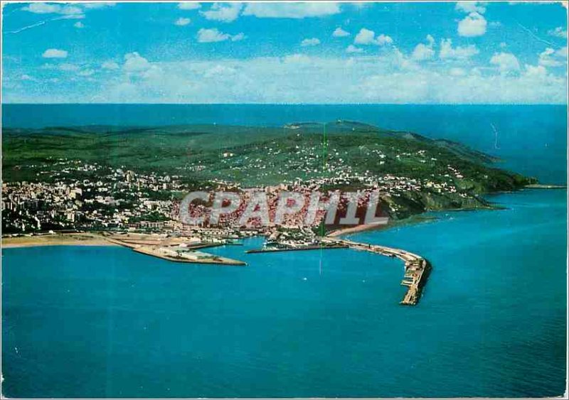 Postcard Modern Tangier Aerial view of the city and harbor