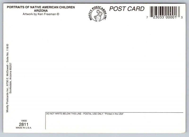 Arizona  Native American Indian Postcard