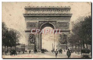 Old Postcard Paris Arc De triomphe