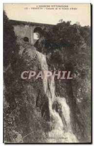 Postcard The Old Thueyts Ardeche Picturesque Waterfall Maw Hell