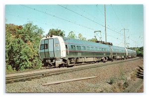 Amtrak's Metroliner  South Of Baltimore Maryland Postcard Railroad Train