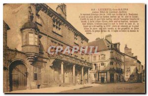 Old Postcard Luxeuil les Bains Old Hotel Cardinal Jouffroy