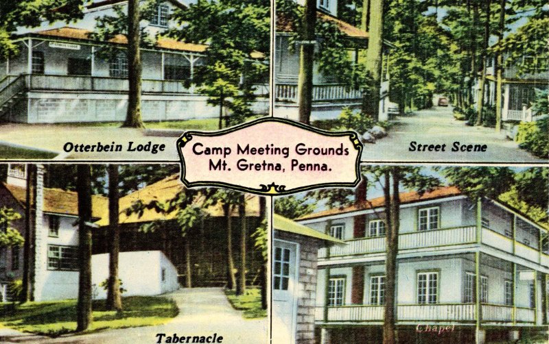 PA - Mount Gretna. Camp Meeting Grounds (Multi-View)