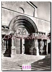 Modern Postcard Saint Gilles Facade De I'Eglise Central Portal