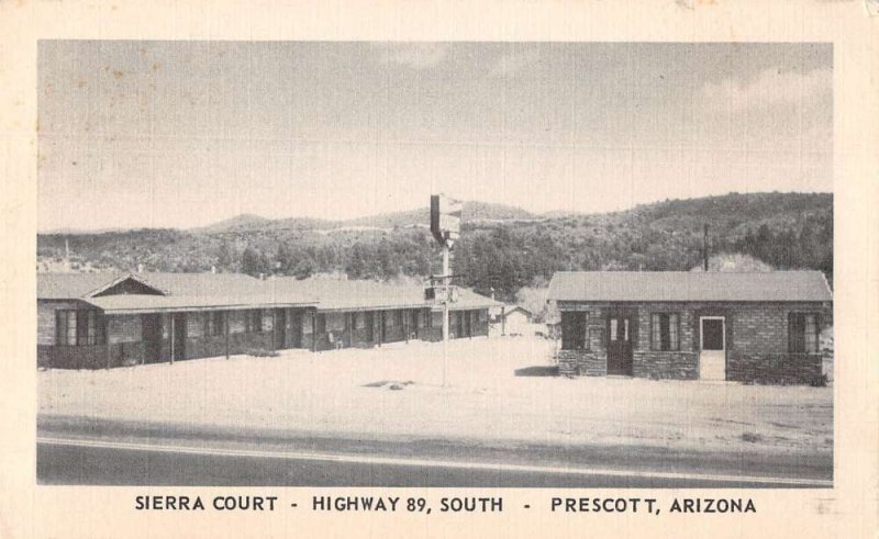 Prescott Arizona Sierra Court Vintage Postcard AA31028