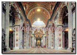 Postcard Modern Citta del Vaticano Interno Basilica Di S Pietro