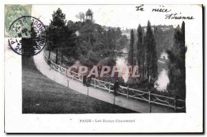 Old Postcard Paris Buttes Chaumont