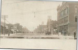 NORFOLK NE MAIN STREET ANTIQUE REAL PHOTO POSTCARD RPPC