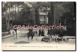 Old Postcard Arcachon A Rendez Vous Hunting