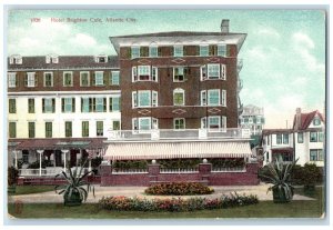 c1905 Hotel Brighton Cafe Exterior Building Atlantic City New Jersey NJ Postcard