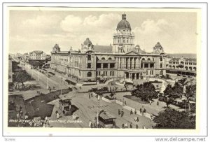 West Street Showing Town Hall, Durban, South Africa, 1910-1920s