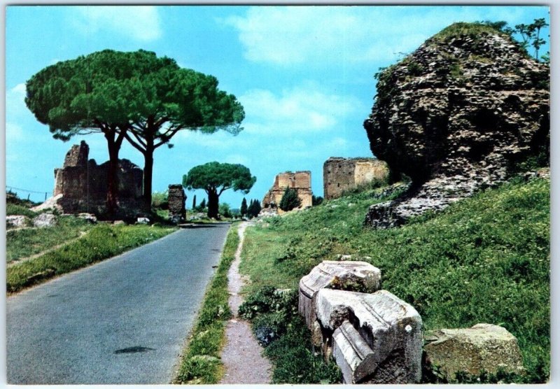 Postcard - Old Appian Way - Rome, Italy