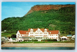 Perce Quebec Canada Postcard Hotel La Normandie Near Beach c1950's Unposted