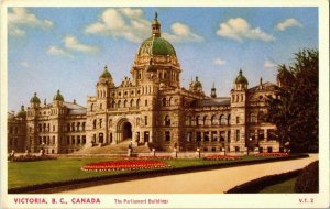 Victoria BC Canada Parliament Building DB Vintage Postcard Unposted Unused Coast 