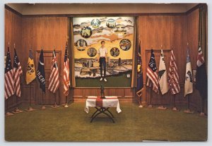 Pittsburgh Pennsylvania~Flag Plaza Interior~Flag Room~Continental Postcard