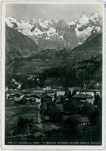 AOSTA province vintage postcard - Pré-Saint-Didier Pre St Didier 1938-