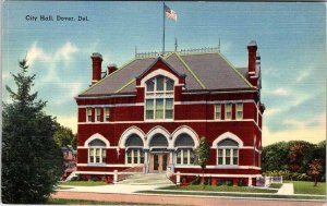 Postcard BUILDING SCENE Dover Delaware DE AO4291