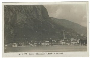 Postcard Italy 1929 Lecco Alps Mountain Monte San Martino Lake Mountains