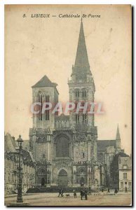 Old Postcard Lisieux Cathedrale St Pierre