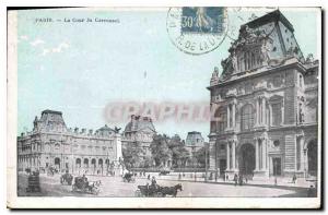 Postcard Old Paris Court of the Carrousel