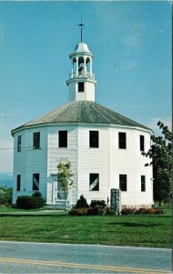 Round Church Richmond Vermont VT VTG Postcard UNP Unused Vintage Chrome 