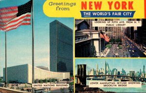 New York City Greetings From The World's Fair City Multi View