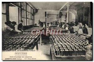 Old Postcard tripe a la mode de Caen Magloire weighing room preserves Aubervi...