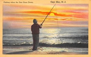 Fishing when the Sun Goes Down Cape May, New Jersey  