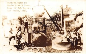 Van Buren Arkansas Uncle Hink's Farm Canning Exaggeration Real Photo PC AA68488