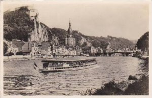 Belgium Dinant Citadelle Eglise et Beteau Touristes 1951 Photo