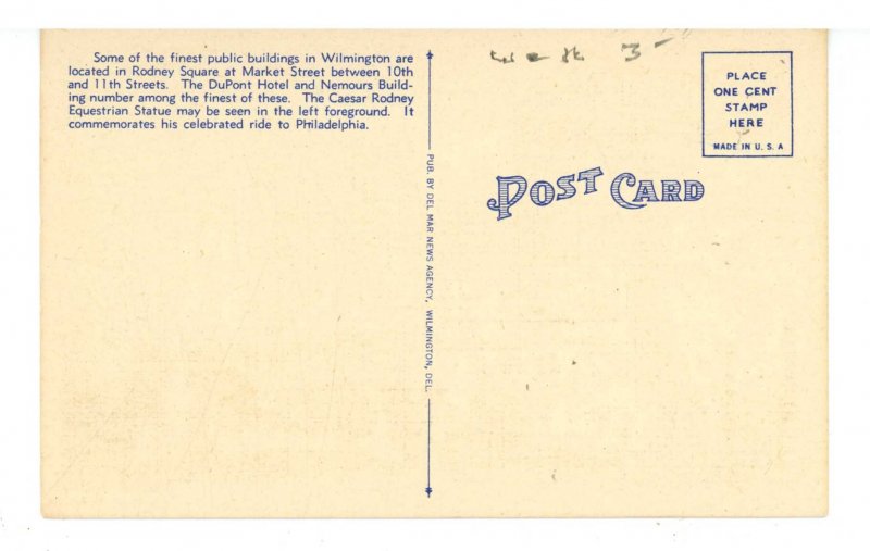 DE - Wilmington. Public Library, Delaware Trust Building, Rodney Square