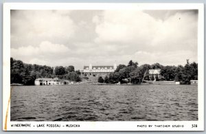 Postcard RPPC c1922 Muskoka Ontario Windermere Hotel on Lake Rosseau by Thatcher