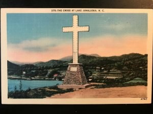 Vintage Postcard 1915-1930 Cross at Lake Junaluska, North Carolina (NC)