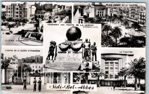 c1940s Sidi-Bel-Abbes, Algeria RPPC Foreign Legion Monument Theatre Barrack A364