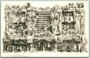 CLIFTON'S PACIFIC SEASLOS ANGELES CA VINTAGE REAL PHOTO POSTCARD RPPC