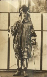 Steelton PA Gerhardt Studio Elaborate Costume - Patriotic? Real Photo Postcard